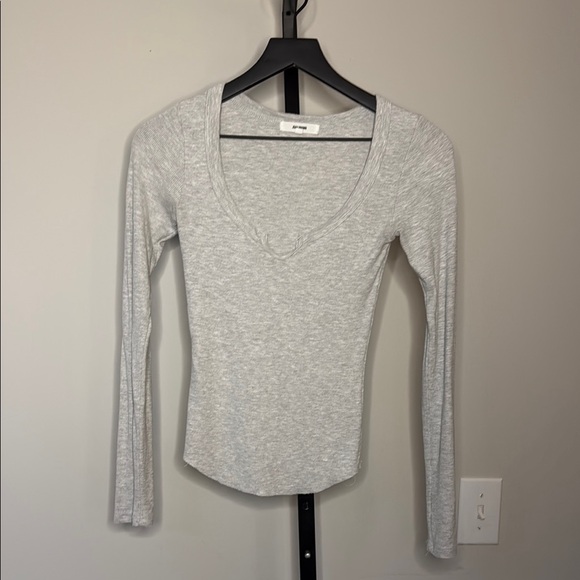 Joah Brown Henley long sleeve XS/S - Picture 1 of 3